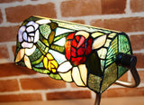Romantic Rose Style Tiffany Banker Lamps