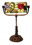 Romantic Rose Style Tiffany Banker Lamps