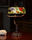 Romantic Rose Style Tiffany Banker Lamps