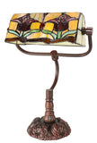 Colonial Tulip Style Tiffany Banker Lamp