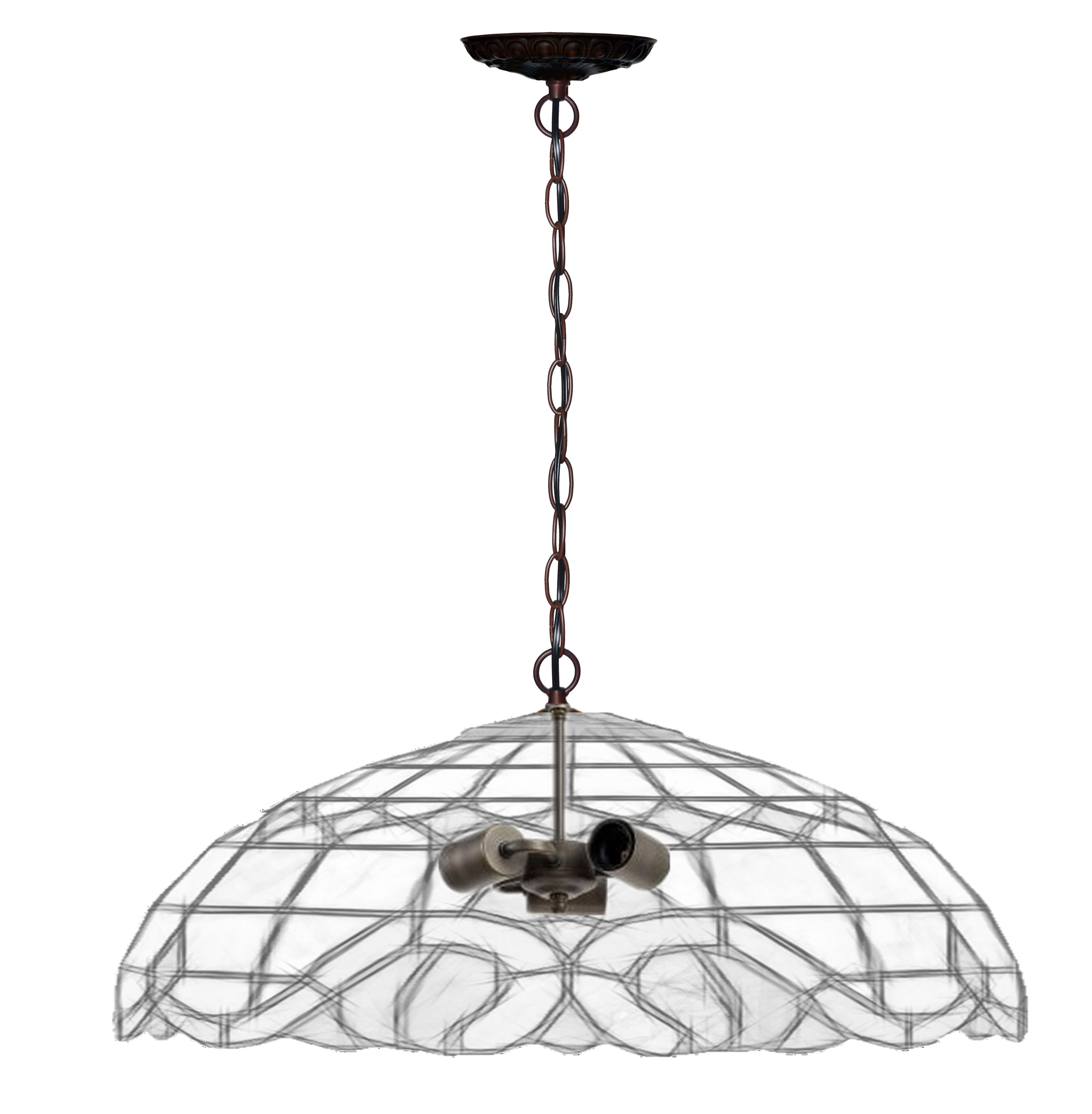 3-Bulb Light Fitting  for 20" -24" Wide Tiffany Pendant lamp shade