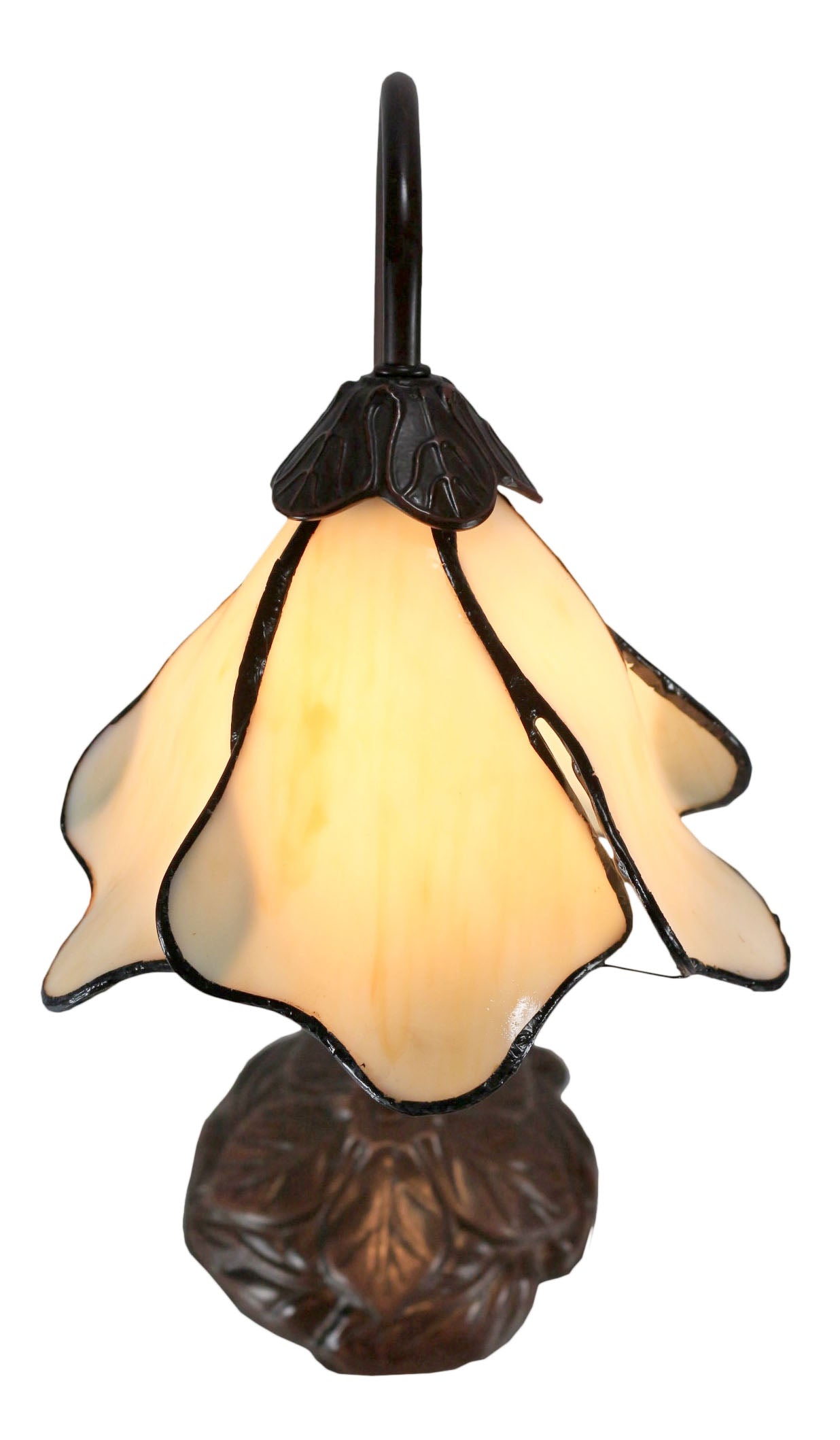 Amazing Flower Ivory Water Lily Style Tiffany Table Lamp