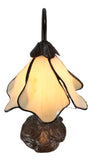 Amazing Flower Ivory Water Lily Style Tiffany Table Lamp