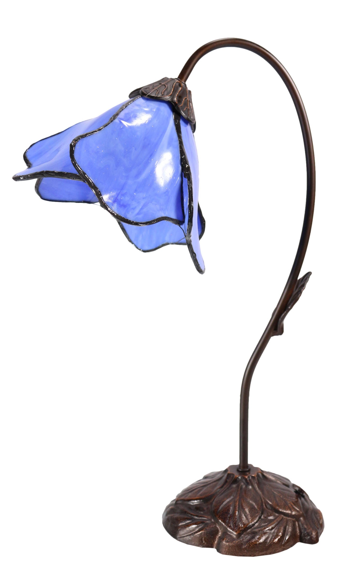 Amazing Flower  Water Lily Style Tiffany Table Lamp* Blue