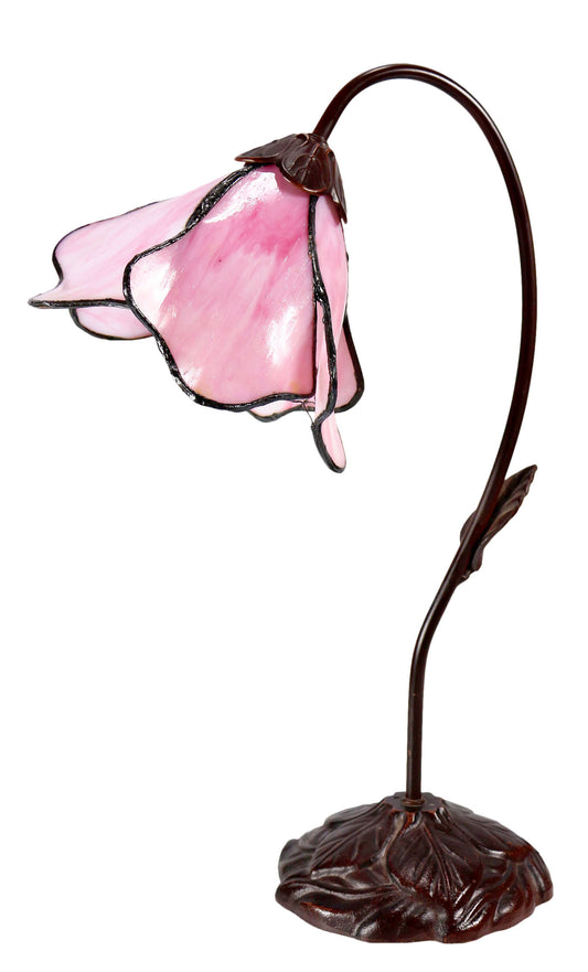 Elegant Flower Pink Water Lily Style Tiffany Table Lamp