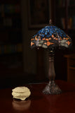 Classical Red and  Blue Dragonfly Style Tiffany Bedside Lamp