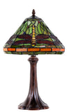 12"  Classical Dragonfly Style Tiffany Bedside Lamp