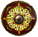 12"  Classical Dragonfly Style Tiffany Bedside Lamp