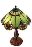 Large 16" Carousel Jadestone Accent Tiffany Lamp Table Lamps-Green