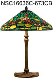 Legend Collection@ Large 16" Pond Lily Stained Glass Tiffany Table Lamp