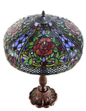 Timeless Collection@ Huge 18 inches Rose  Style Tiffany Table Lamp
