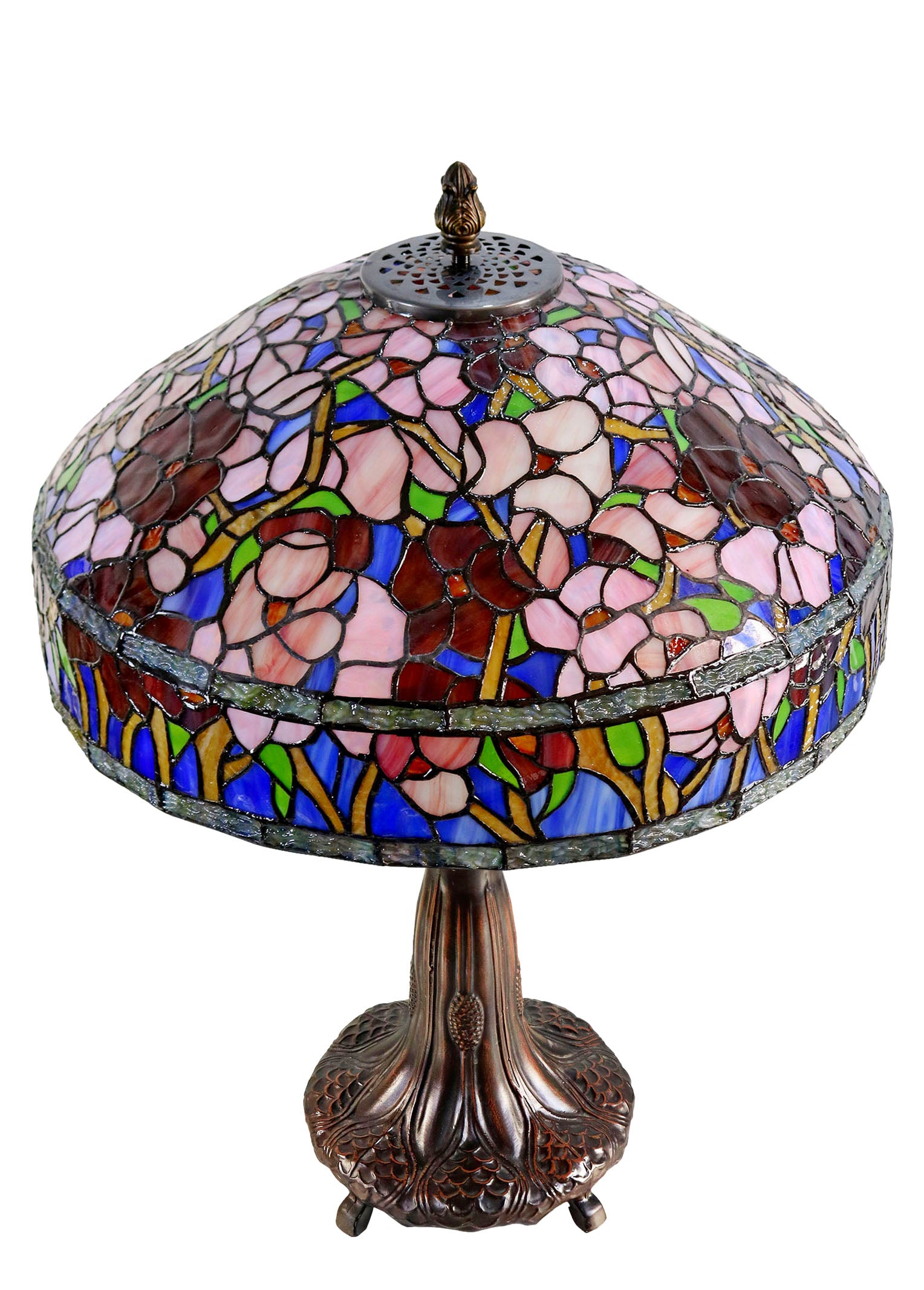 Timeless Collection@ Huge 18 inches Oriental Poppy Style Tiffany Table Lamp