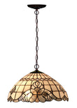 16" Large Vienna Baroque Style Tiffany Pendant Light
