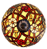 12" Traditional Dragonfly Style Daisy Flower Tiffany Pendant Light