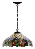 16" Flower Garden Blossom Style Tiffany  Pendant Light