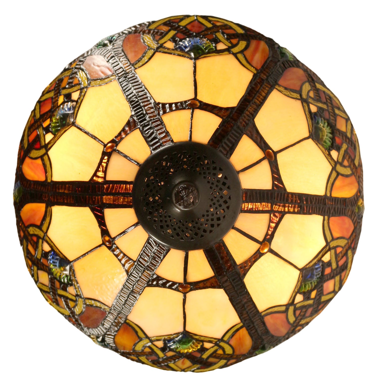 16" Tuscany Sunset Stained Glass Tiffany  Pendant Light