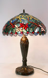 16" Blue Traditional Dragonfly Tiffany Table Lamp