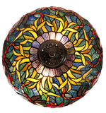 16" Blue Traditional Dragonfly Tiffany Table Lamp