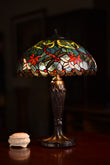 16" Blue Traditional Dragonfly Tiffany Table Lamp