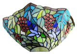 Grape Tiffany Style Stained Glass Wall Sconce