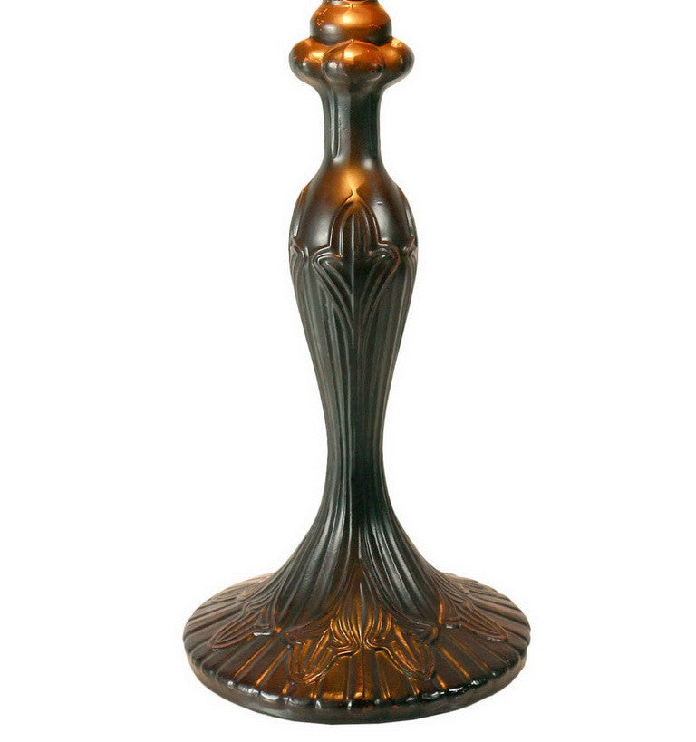 16" Traditional Dragonfly Floral Tiffany Table Lamp