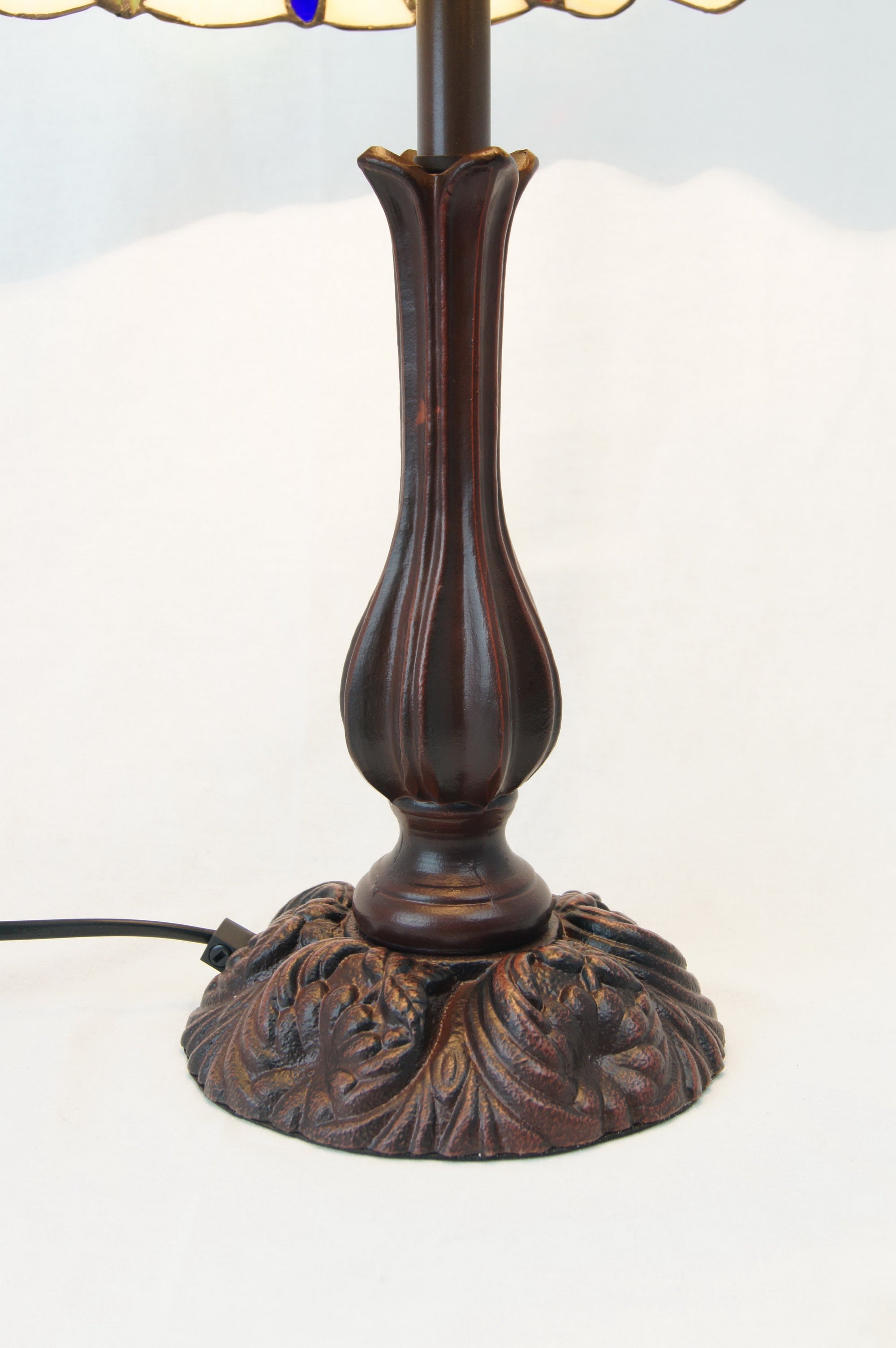 12" Rose Style Leadlight Stained Glass Tiffany Bedside Lamp