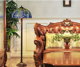 Gorgeous Huge 20" Blue Wisteria Tiffany Floor Lamp