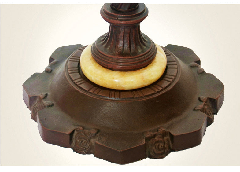 Gorgeous Huge 20" Red Tulip Flower Tiffany Floor Lamp