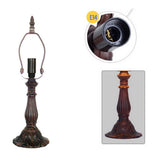 12" Flower Style Tiffany Bedside Lamp