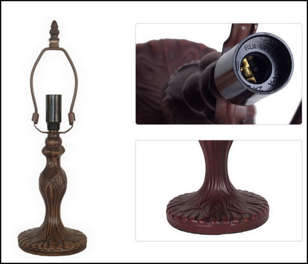 Classical 8" Butterfly Flower Tiffany Mini Table Lamp