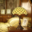 12" Boutique  Style Beaded Tiffany Leadlight Stained Glass Bedside Lamp