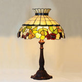 Huge 18" Vintage Fruit Crown Style Table Lamp Tiffany Stained Glass Table Lamps@ Limited Stock only