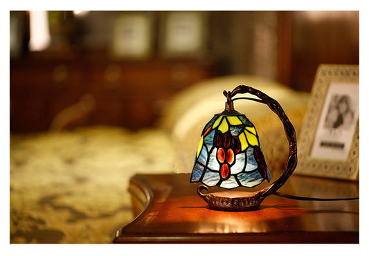 Mini Tiffany Stained Glass Night Lamp