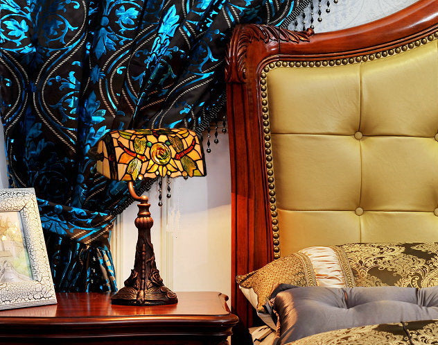 Dragonfly Style Tiffany Banker Lamp