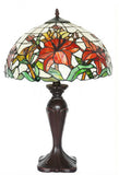Large 16" Blooming lily Style Tiffany Table Lamp