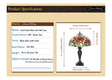 Large 16" Blooming lily Style Tiffany Table Lamp