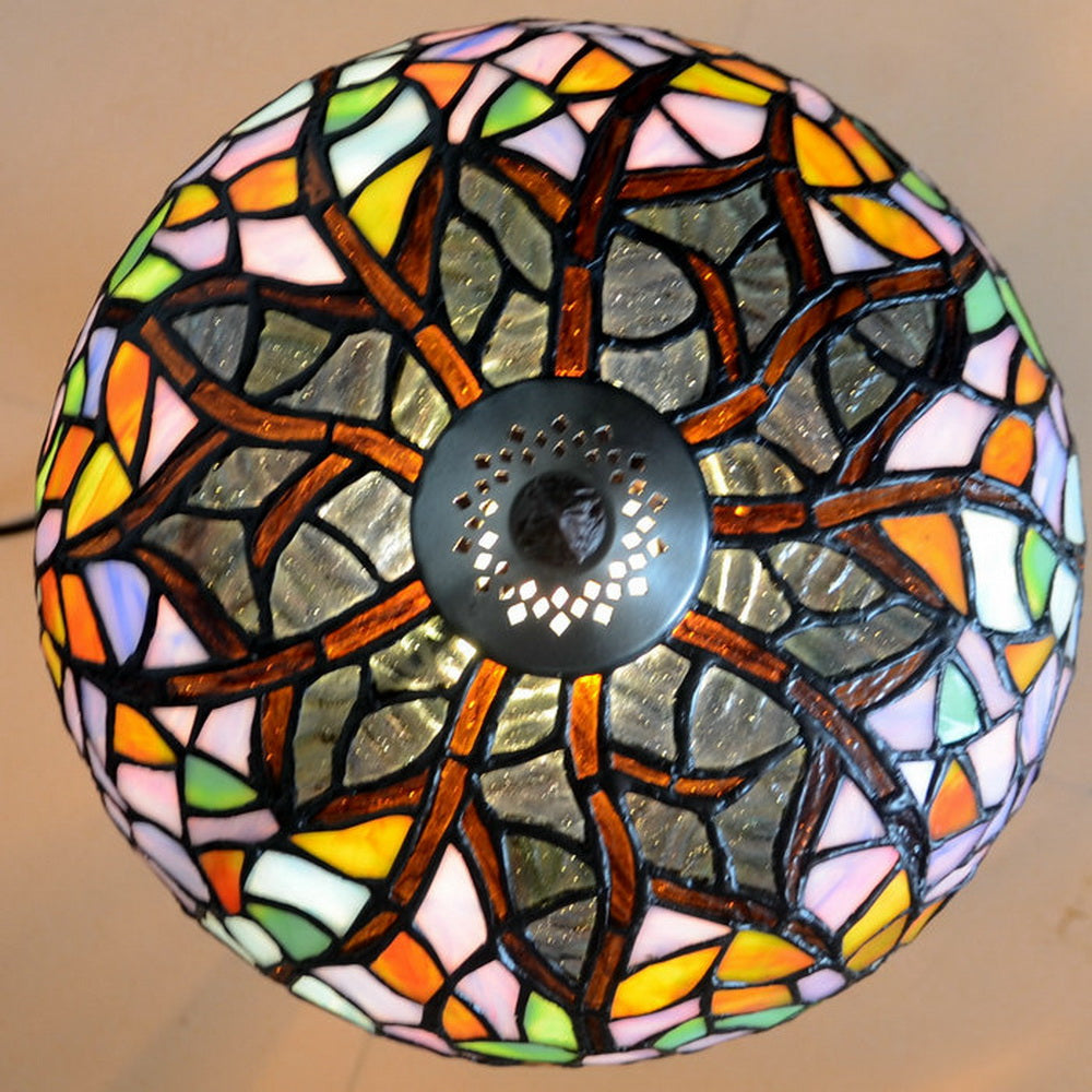 Elegant  Wisteria design Stained Glass Tiffany Table Lamp