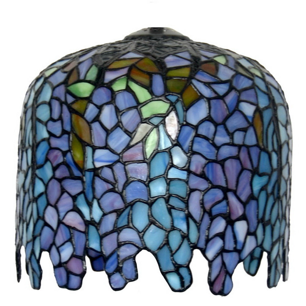 Elegant  Wisteria design Stained Glass Tiffany Table Lamp