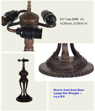 Huge 20" Tiffany Reproduction Traditional Dragonfly Table Lamp