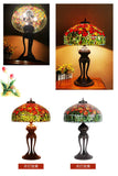 Huge 20 inches Wide Tiffany Reproduction Traditional Red Tulip Table Lamp