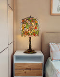 Limited Edition@Museum Quality  apple blossom Tiffany Stained Glass Table Lamp