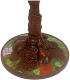 Limited Edition@Museum Quality  Blue Wisteria Tiffany Stained Glass Table Lamp