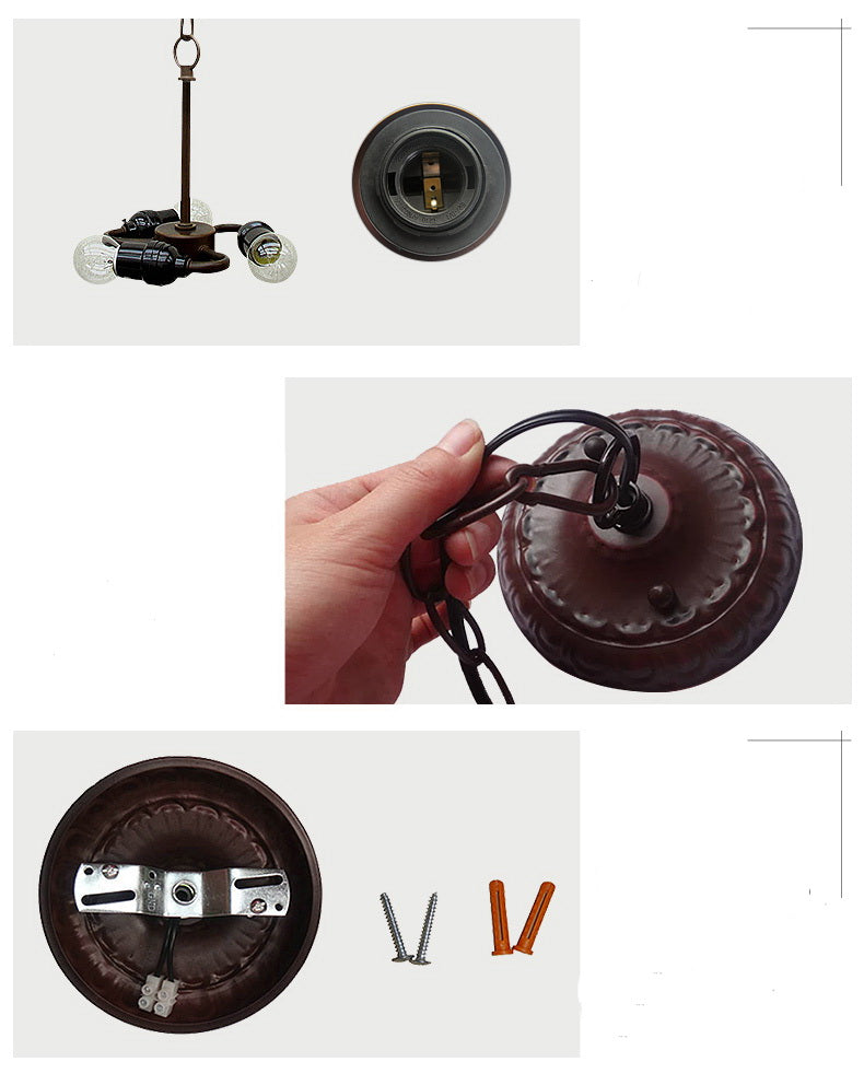 Huge 20" The apple blossom Stained Glass Tiffany Hanging Light