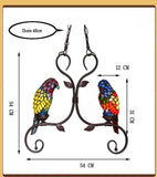 Luxury Tiffany Red AND Green Parrot Novelty Pendant Light