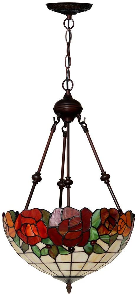 Large 16" Rose style  Tiffany Uplihgter Pendant Lights
