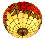 Large 16" Rose style  Tiffany Uplihgter Pendant Lights