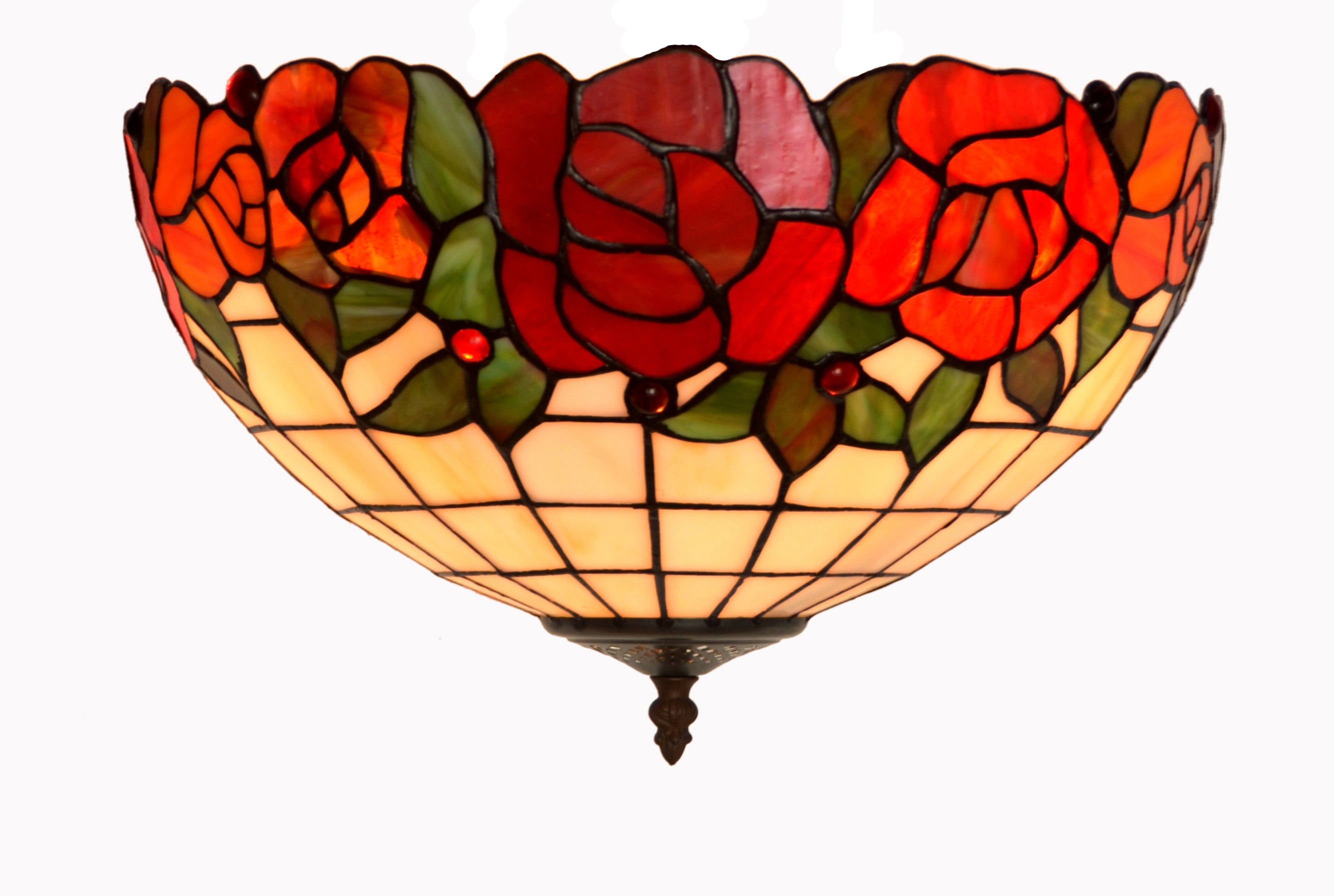 Large 16" Rose style  Tiffany Uplihgter Pendant Lights