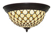 Elegant Bead Tiffany Style  Flush Mount Ceiling Lights