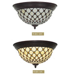 Elegant Bead Tiffany Style  Flush Mount Ceiling Lights