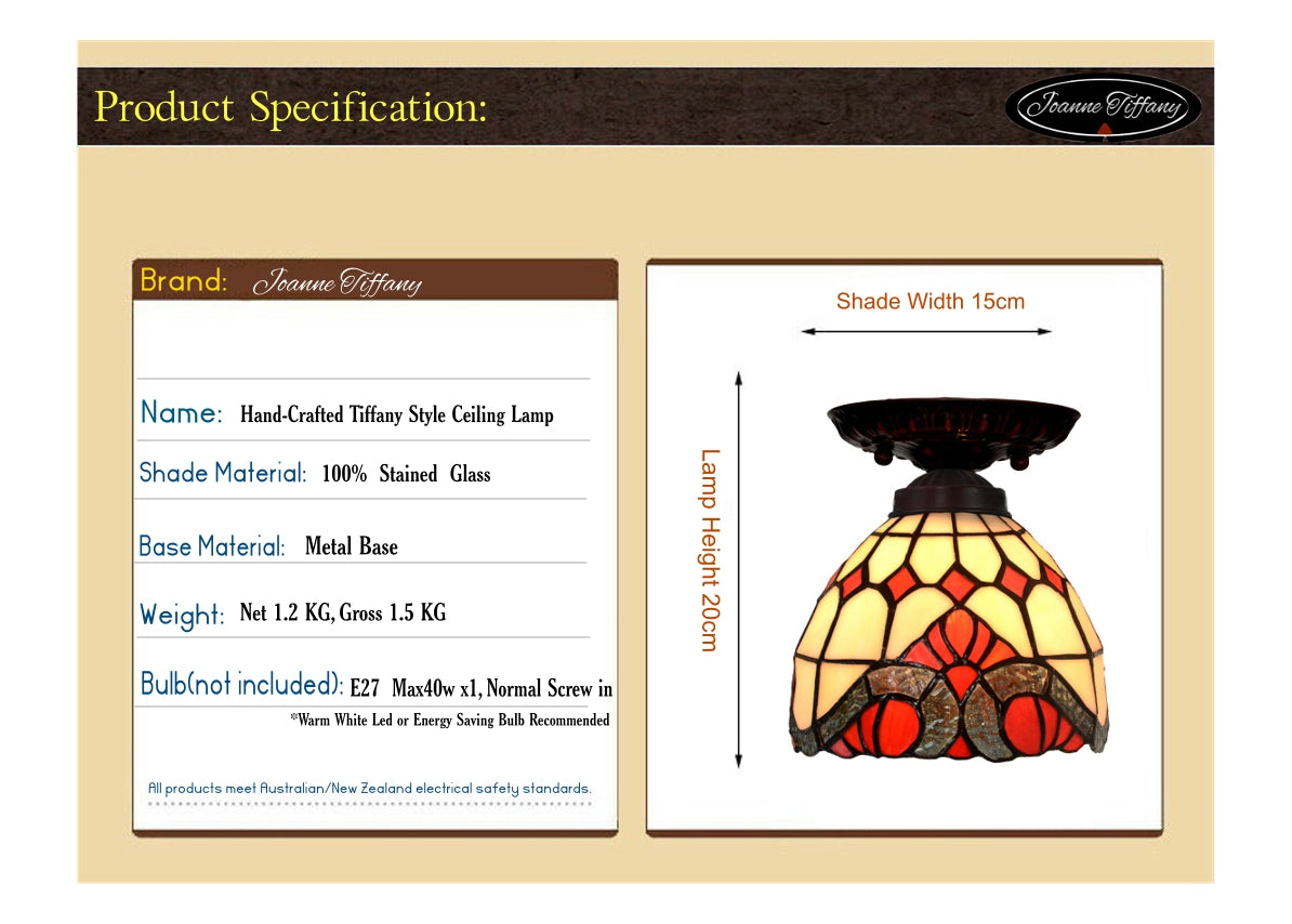 Small Baroque Tiffany Style  downlight  Ceiling Lights